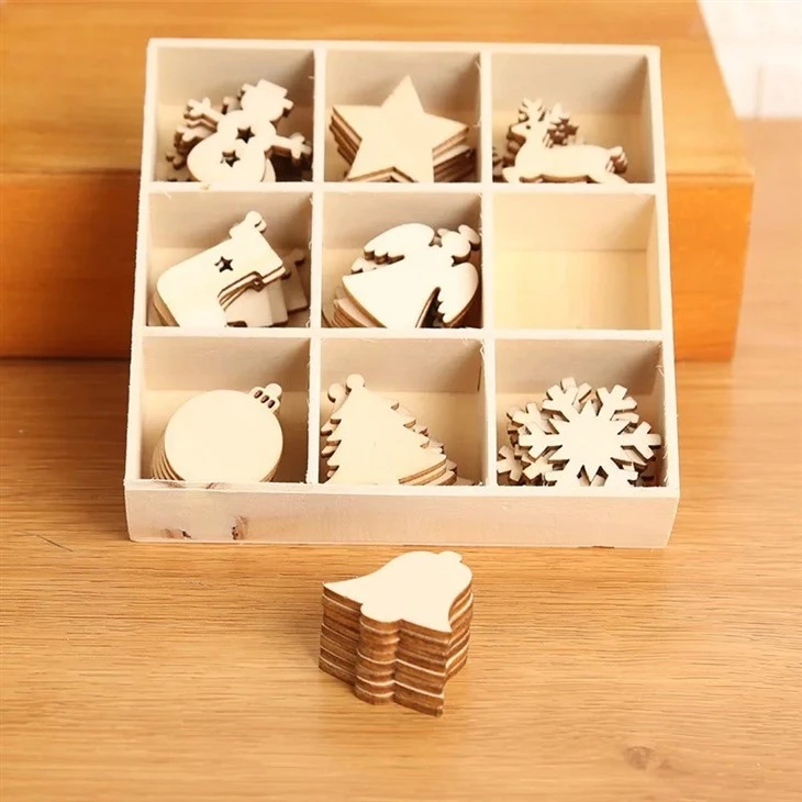 Wooden Creative Christmas Tree Pendant