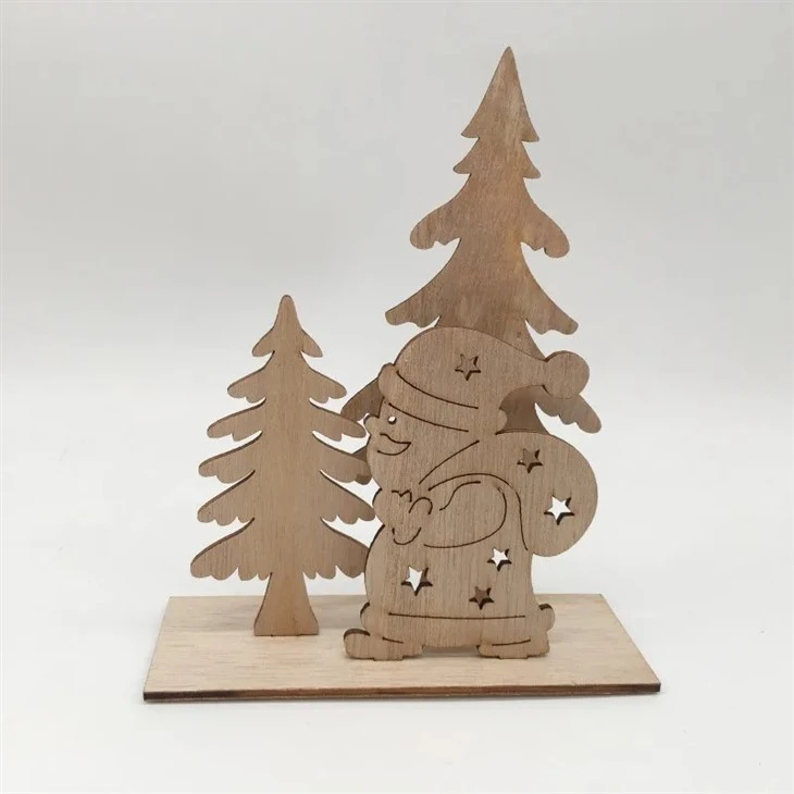 Wooden Domestic Christmas Decor