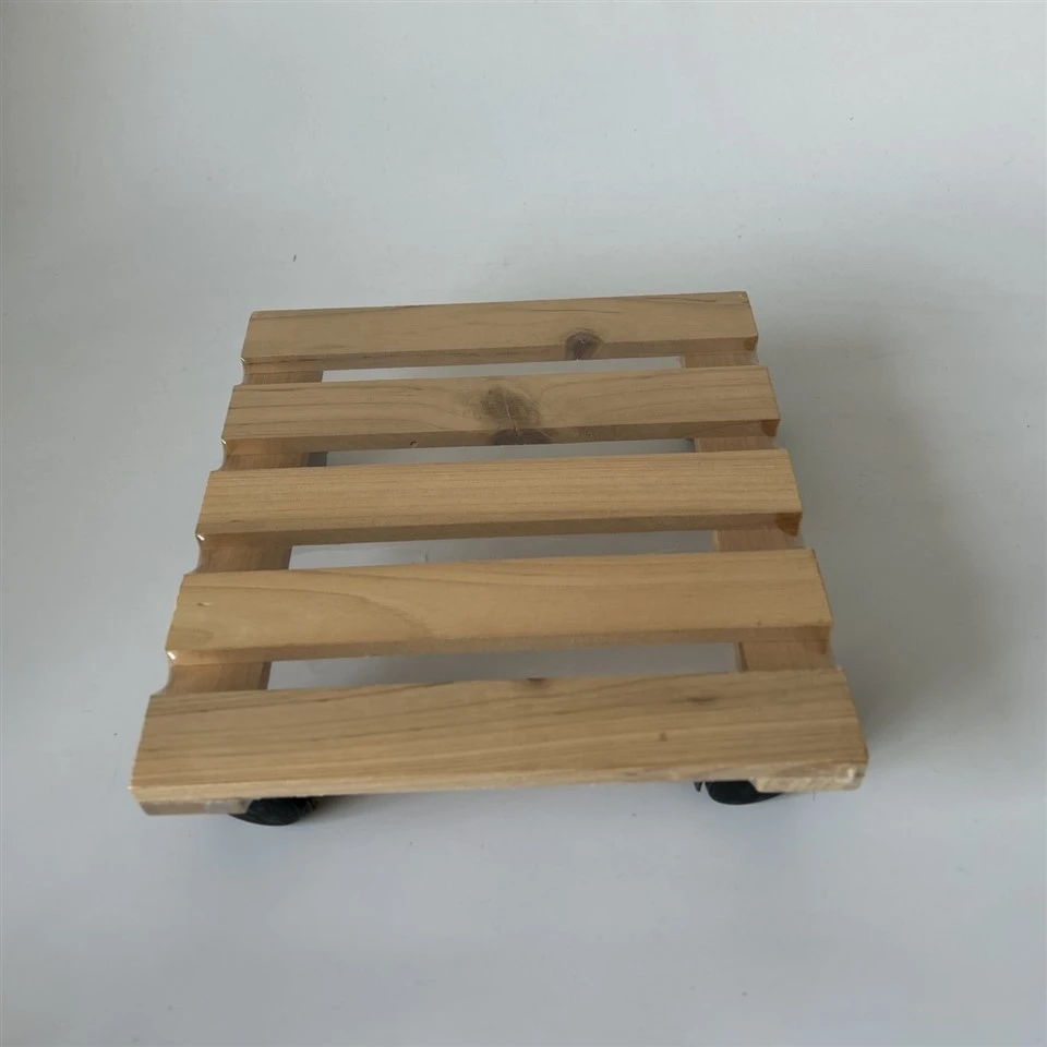 Wooden Moving Flowerpot Support